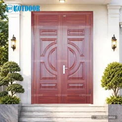 Cửa Thép Vân Gỗ 2 Cánh Đều KG-22.01.01
