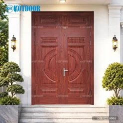 Cửa Thép Vân Gỗ 2 Cánh Đều KG-22.01.01-2PV (2)