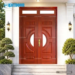 Cửa Thép Vân Gỗ 2 Cánh Đều KG-22.01K.01K-2TK