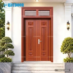 Cửa Thép Vân Gỗ 2 Cánh Đều KG-22.03A-2NC