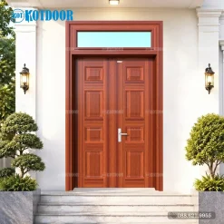 Cửa Thép Vân Gỗ 2 Cánh Đều KG-22.CS1-1TK