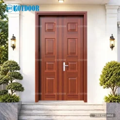 Cửa Thép Vân Gỗ 2 Cánh Đều KG-22.CS1