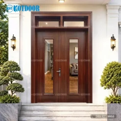 Cửa Thép Vân Gỗ 2 Cánh Đều KG-22.K.K-2TK (1)