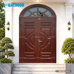Cửa Thép Vân Gỗ 2 Cánh Đều KGV-22.01.01