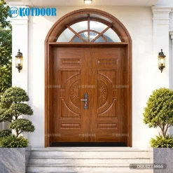 Cửa Thép Vân Gỗ 2 Cánh Đều KGV-22.01H.01H