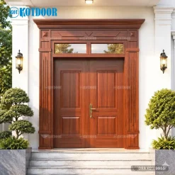 Cửa Thép Vân Gỗ Luxury KL-22.06-2TK