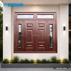Cửa sổ thép vân gỗ KS-41.CS3.K-2TK