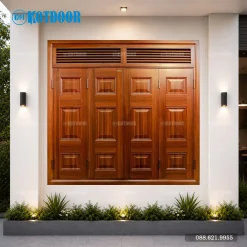Cửa sổ thép vân gỗ KS-42.CS3-2NC