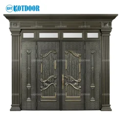 Cửa thép vân gỗ 4 cánh Classic