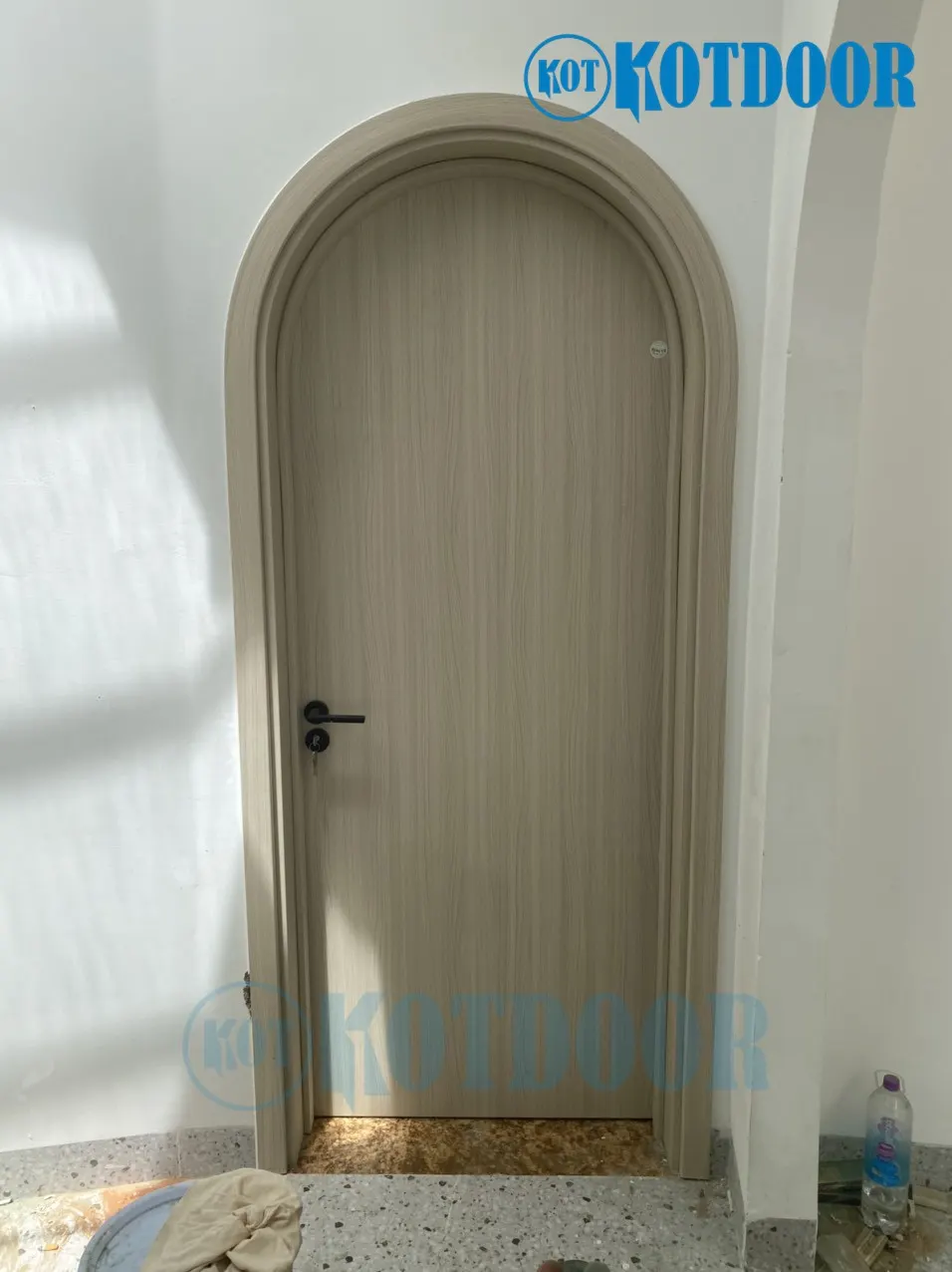 Cửa nhựa composite phòng ngủ mẫu phẳng